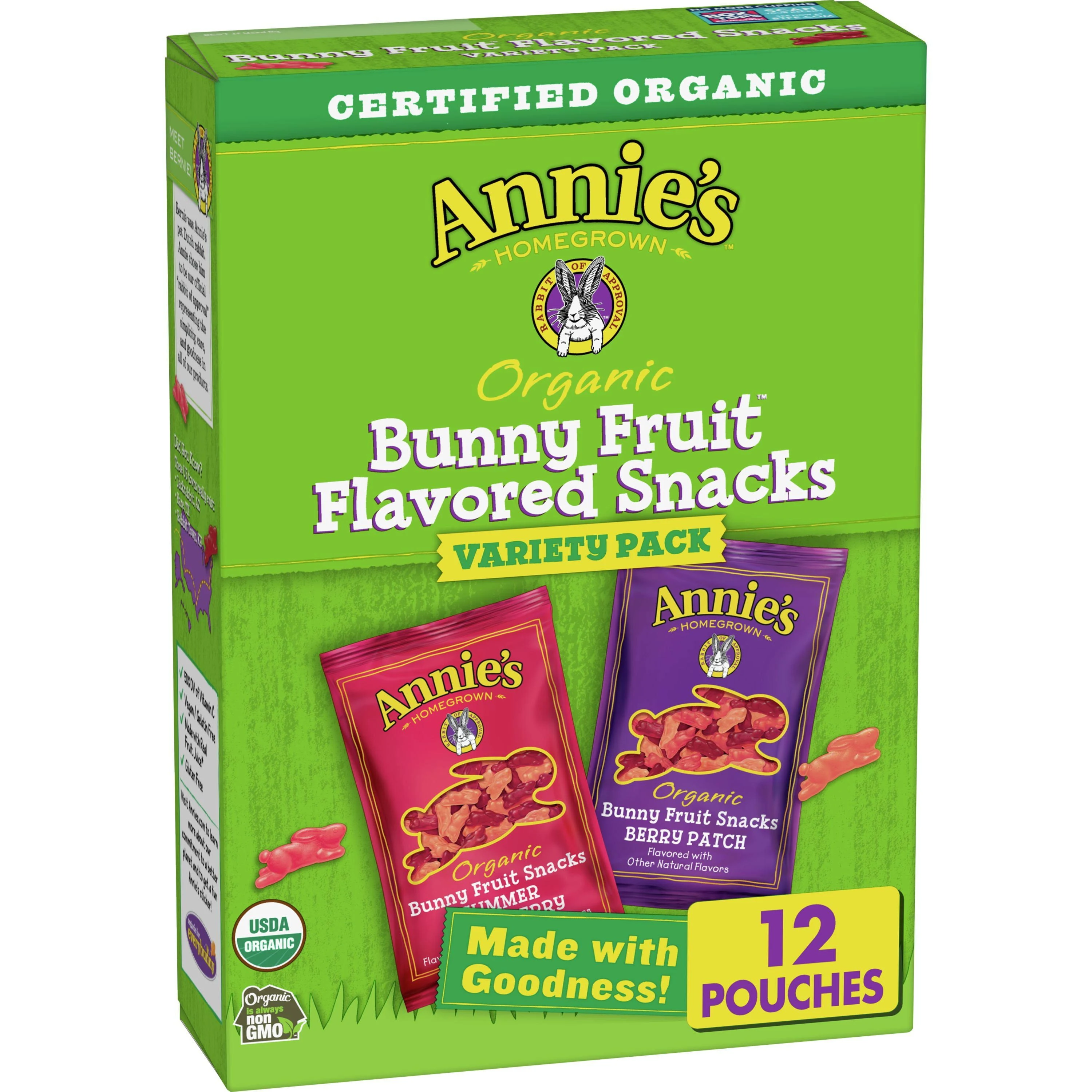 Annie's Organic Bunny Fruit Snacks Variety Pack