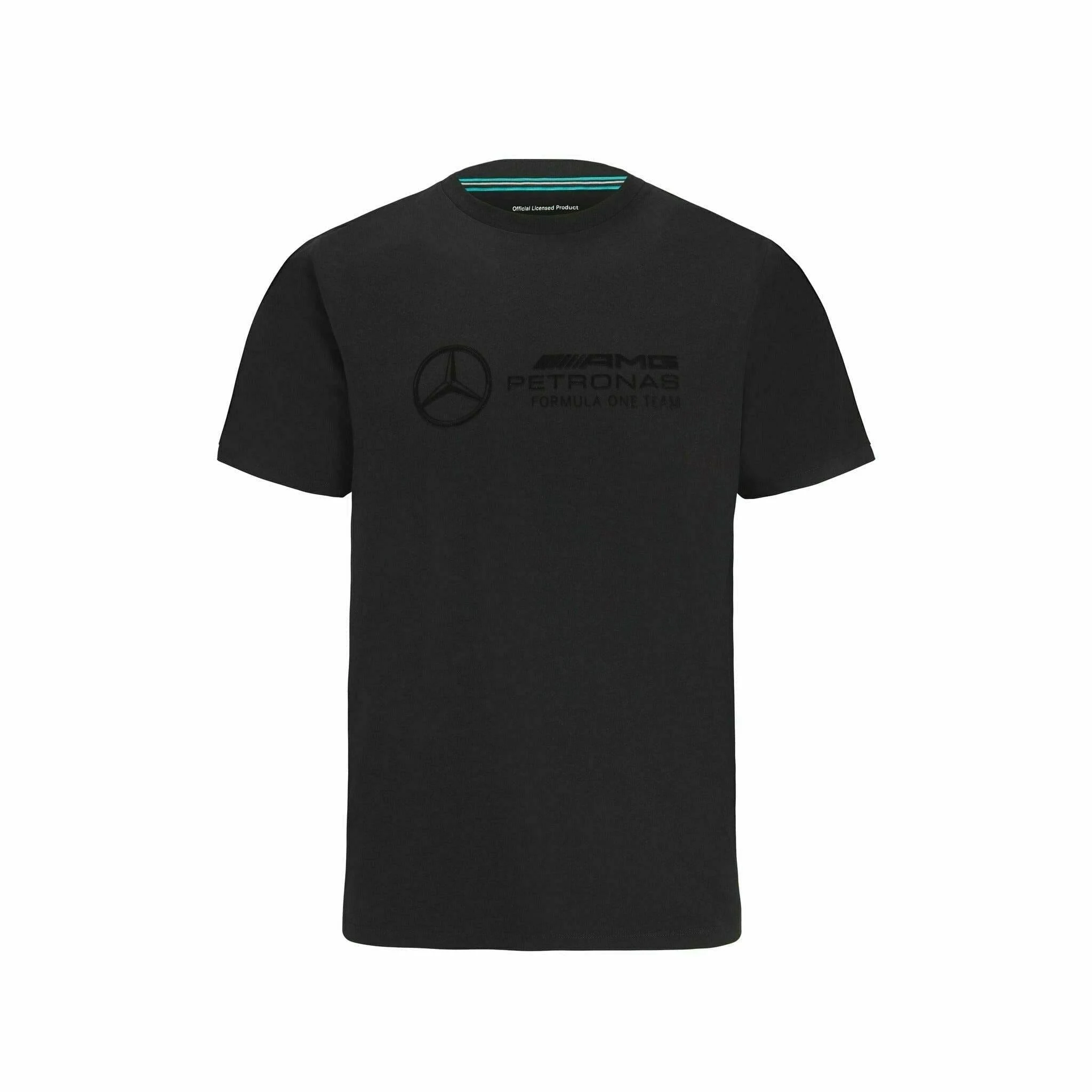 Mercedes AMG Petronas Formula One Team - Official Formula 1 Merchandise - Large Logo T-Shirt - Black - XS