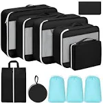 Easortm Packing Cubes for Suitcases Travel Cubes for Packing 11 Set Luggage O...