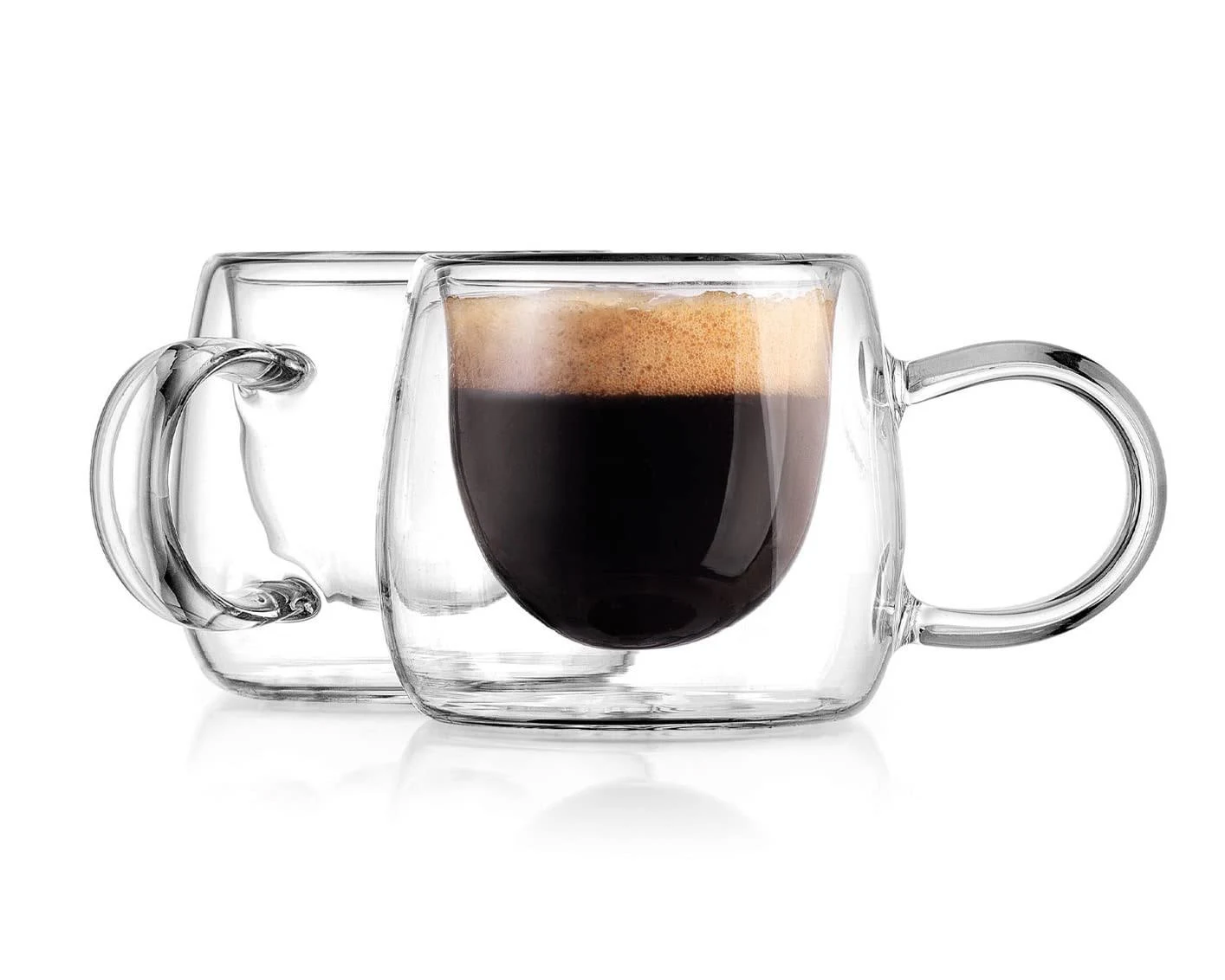 Alesia Double Walled Espresso Cup, Set Of 2 In Clear