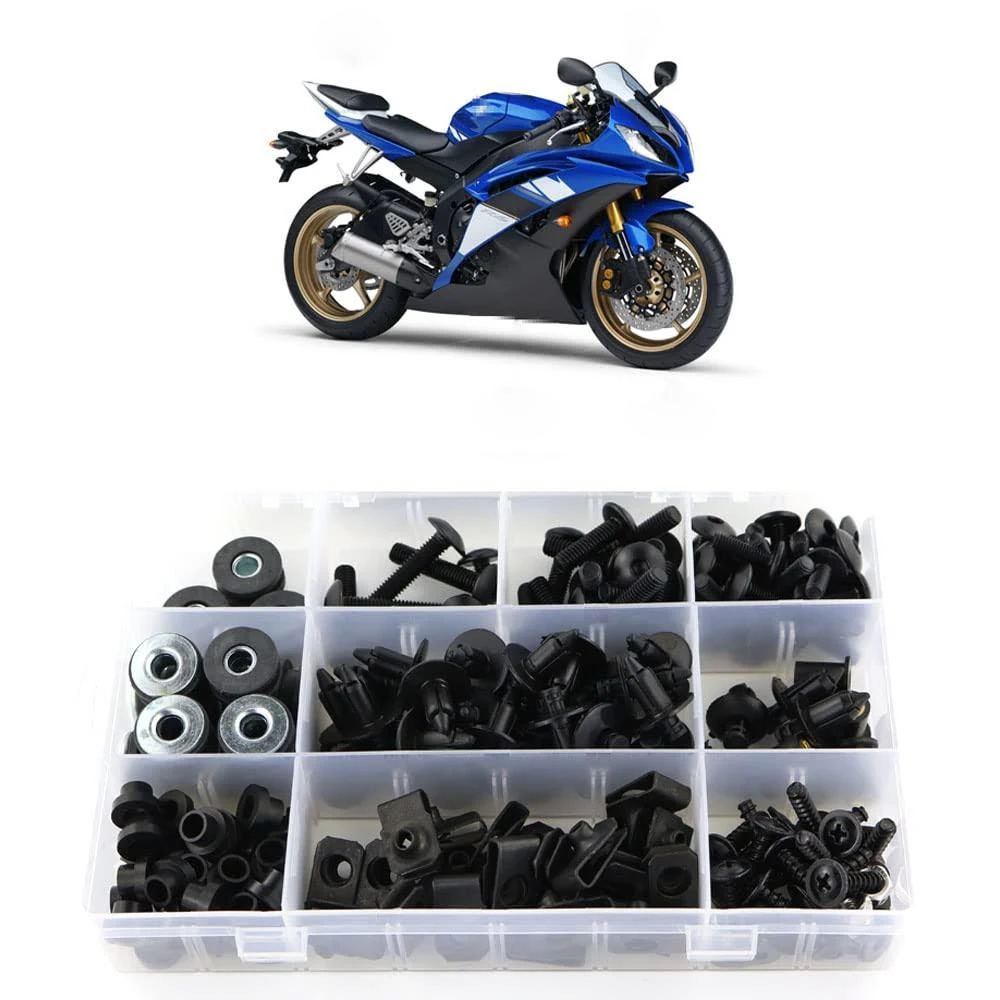 Xitomer Full Sets Fairing Bolts Kits, Fit for YZF-R6 2008 2009 2010 R6 2011 2012 2013 R6 2014 2015 2016 R6, Mounting Kits Washers/Nuts/Fastenings