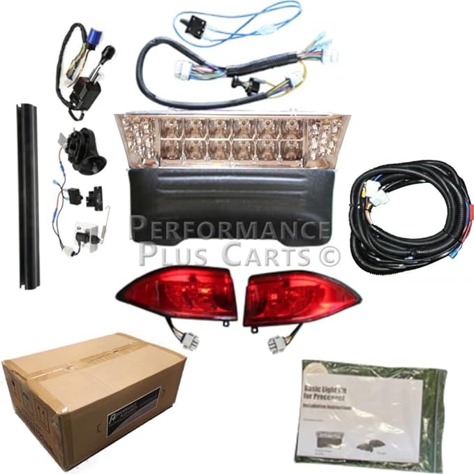 Golf Cart LED Headlight &amp; Tail Light Kit for Club Car Precedent (2004-08.5)