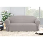 Sure Fit Designer Twill  LOVESEAT  slipcover GRAY COLOR slip cover 