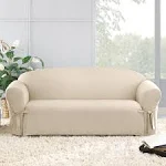 Sure Fit Cotton Duck Sofa Slipcover, Natural