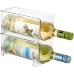 Jinamart Set of 2 Stackable Wine Storage Rack, Counter Top Wine Holder (Holds 2 bottles)