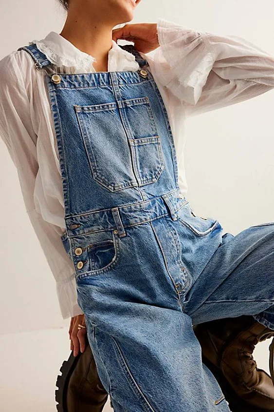 Free People Women's Good Luck Overalls