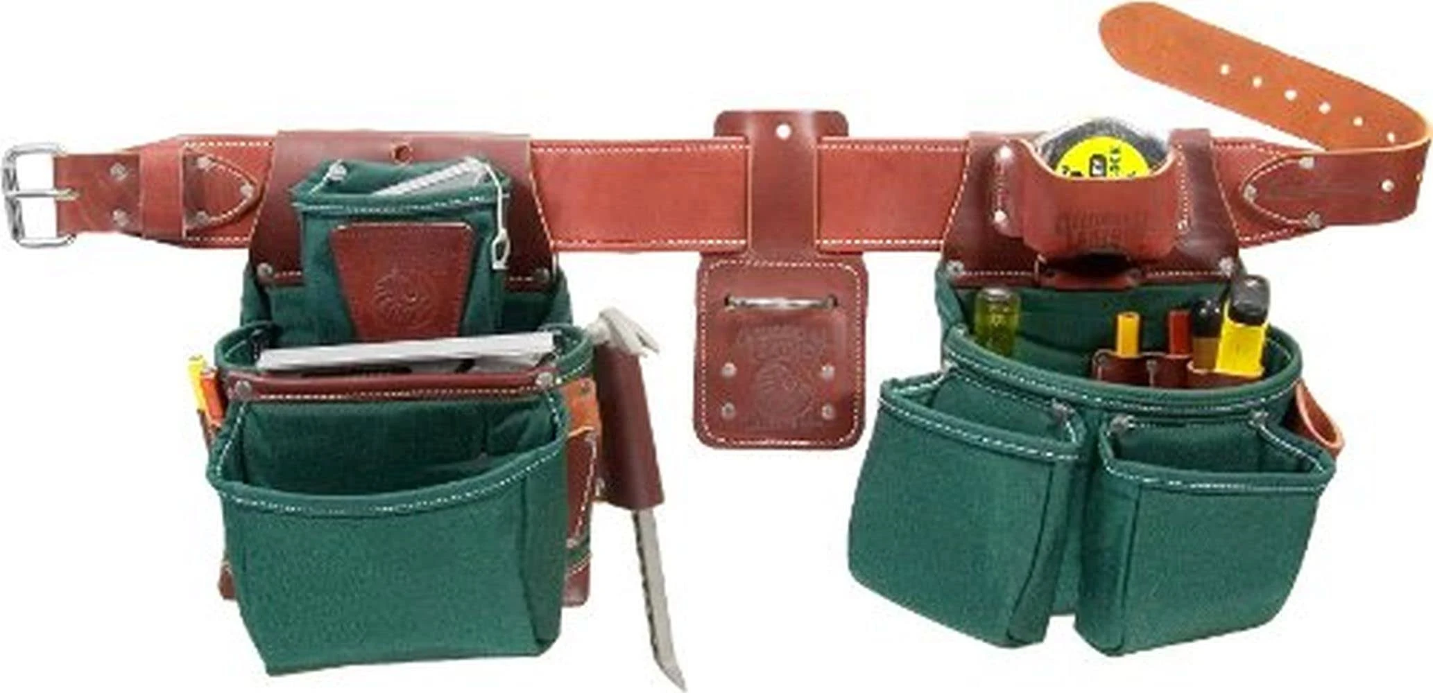 OCCIDENTAL LEATHER OxyLights Framer Tool Belt Package w/ Double Outer Bags