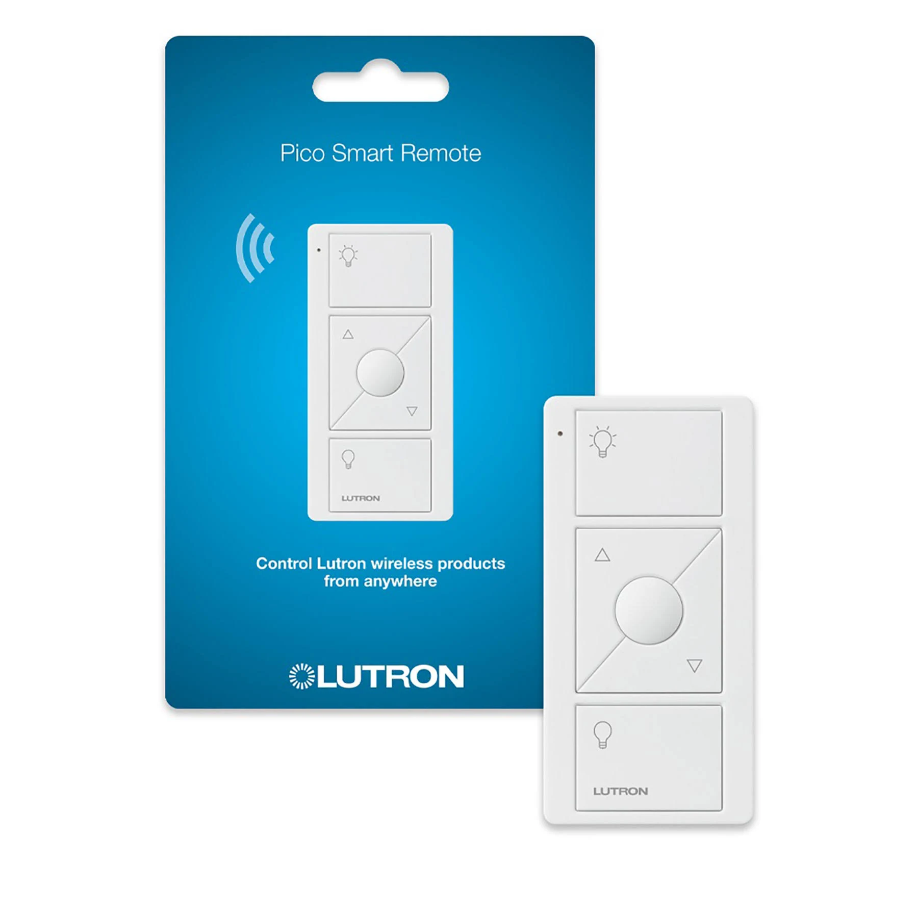 Pico Smart Remote Control for Caséta Smart Dimmer Switch | PJ2-3BRL-WH-L01R | White Jpingr White