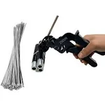 ZNXN Stainless Steel Cable Ties Zip Tie Tool With 100PCS Metal Cable Zip Ties...