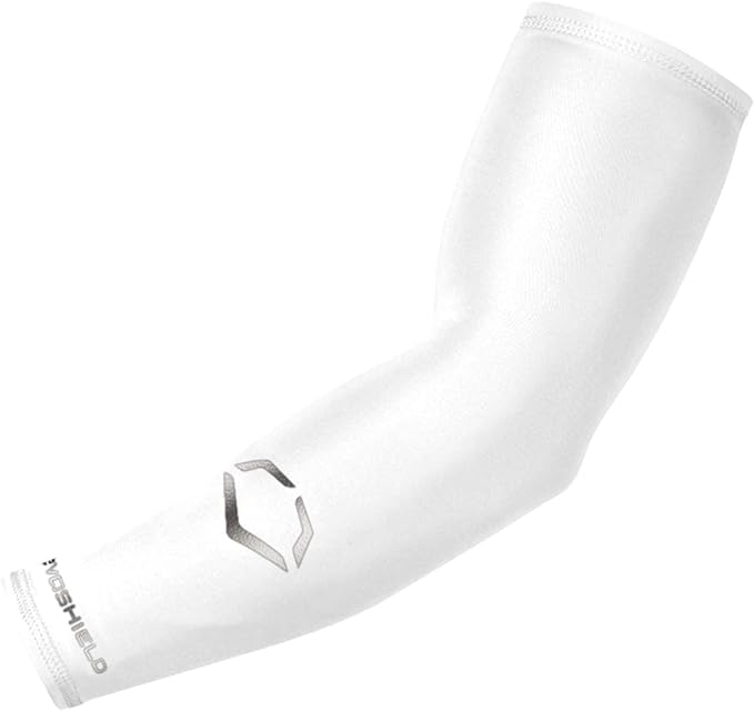 EvoShield Adult Solid Compression Arm Sleeve - White