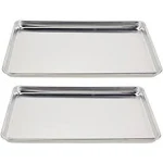 Vollrath (5303) Wear-Ever Half-Size Sheet Pans, Set of 2 (18-Inch x 13-Inch x 1-Inch, Aluminum)