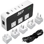 Key Power LXC200W 200W International Travel Adapter-White. New Factory Sealed