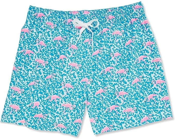 Chubbies Men's The Domingos Are for Flamingos 5.5" Swim Trunk