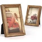 Emfogo 4x6 Picture Frame Photo Display for Tabletop Display Wall Mount Solid Wood ...