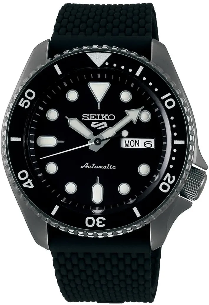 Seiko Men's Analogue Automatic Watch with Silicone Strap SRPD65K2