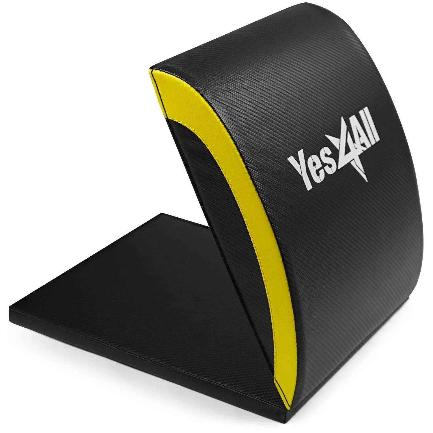 Yes4All Ab Exercise Mat with Tailbone Protecting Pad for Abs Workouts (Yellow)