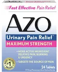 Azo, AZO Urinary Pain Relief Maximum Strength, 24 Tabs