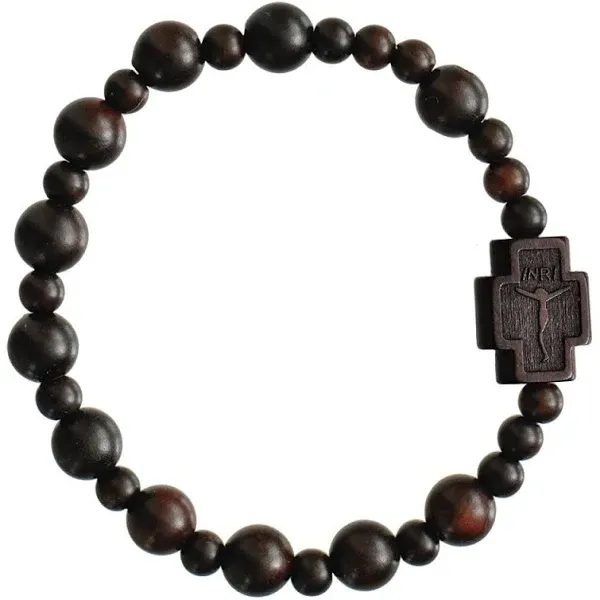 Jujube Wood Rosary Bracelet