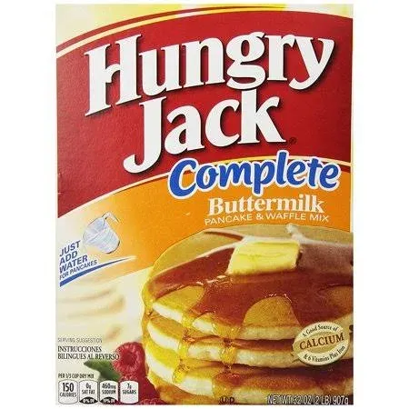 Hungry Jack Complete Buttermilk Pancake & Waffle Mix 32 oz