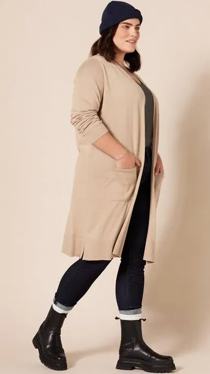 Amazon Essentials Women's Lightweight Longer Length Cardigan Sweater (Available in Plus Size)