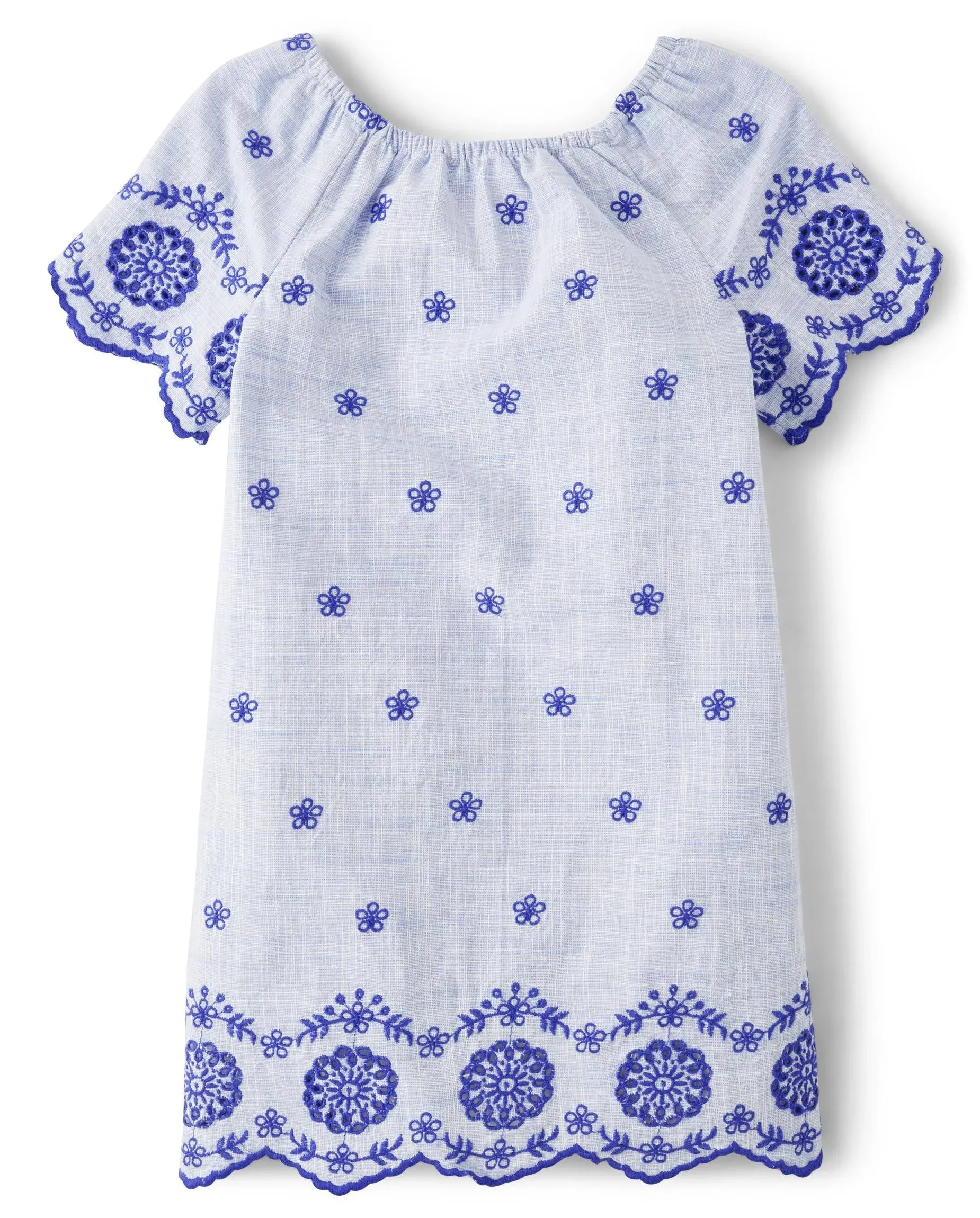 Gymboree,and Toddler Short Sleeve Dresses,Bon Voyage Blue,7