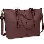 Laptop Tote Bag for Women 15.6 inch Waterproof Lightweight Leather Computer Laptop Bag Women Business Office Work Bag Briefcase Large Travel Handbag