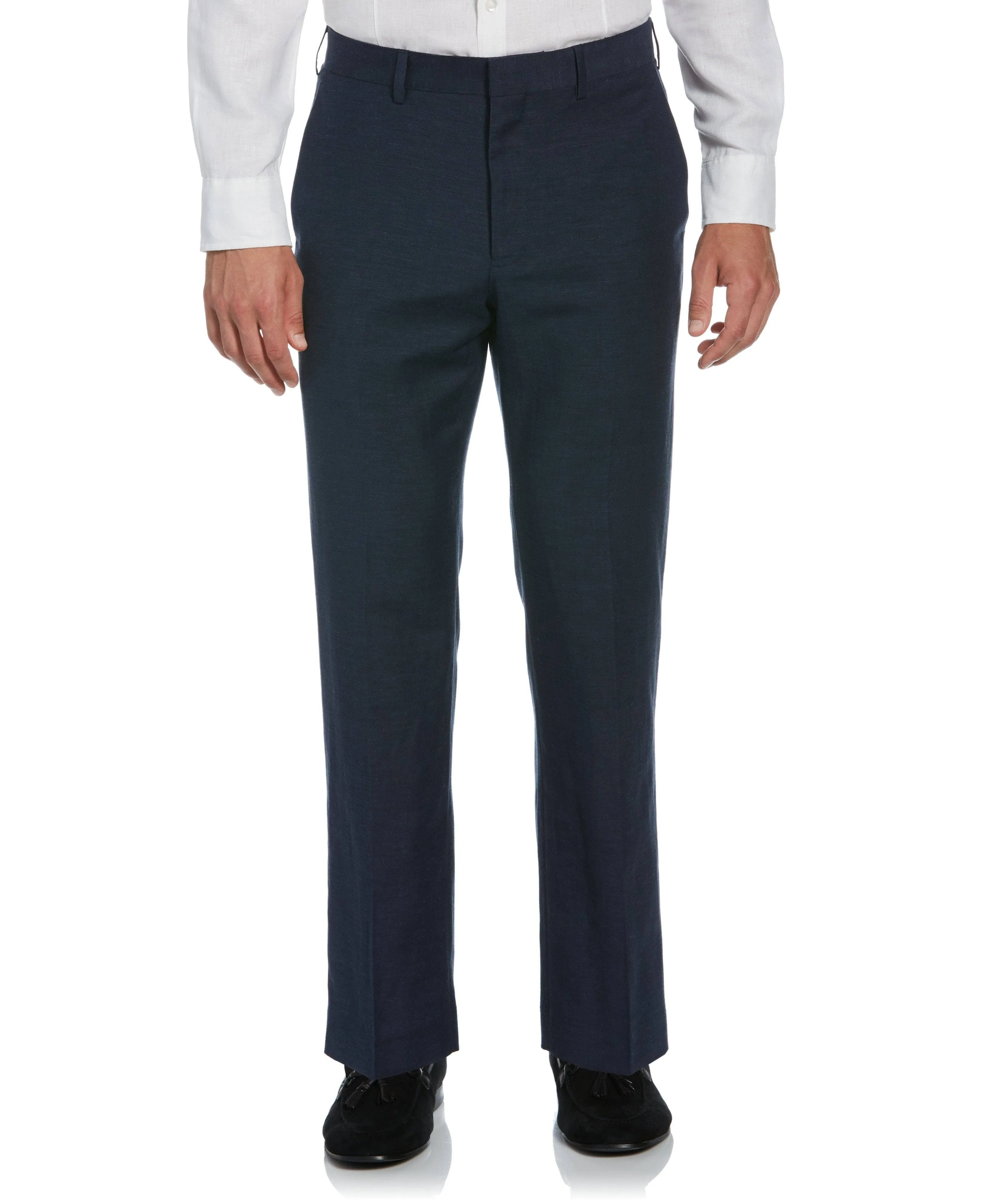 Cubavera Men's Flat Front Linen Blend Dress Pant (Waist Size 30-54 Big & Tall)