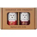 Whipped Honey Gift Set by Savannah Bee - Creamy, Smooth, Spreadable and absolutely Delicious - 100% Natural and Pure Honey - 12 Oz (Original & Cinnamon)