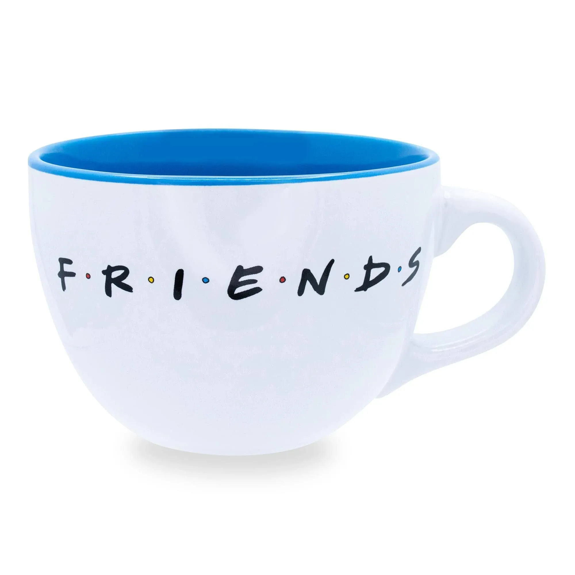 Friends Central Perk Vented Plastic Lid Ceramic Soup Coffee Mug  24 Ounces Winte  | eBay