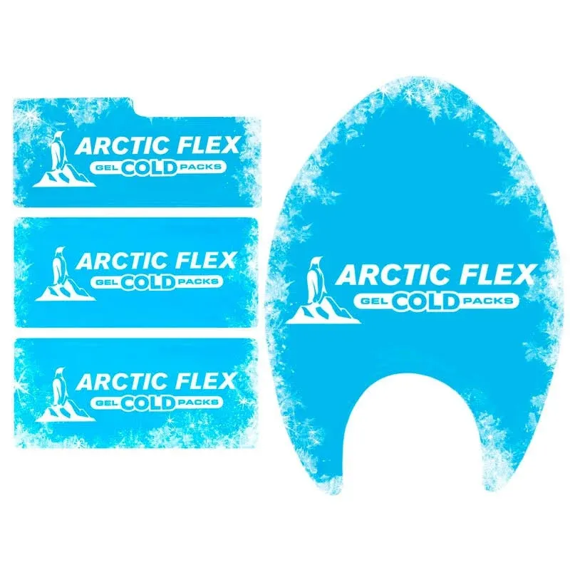 Arctic Flex Gel Replacement Packs - Gel Ice Packs Reusable for Full Head Ice Brace - Hot & Cold Gel Pack for Injuries, Pain Relief, Swelling -