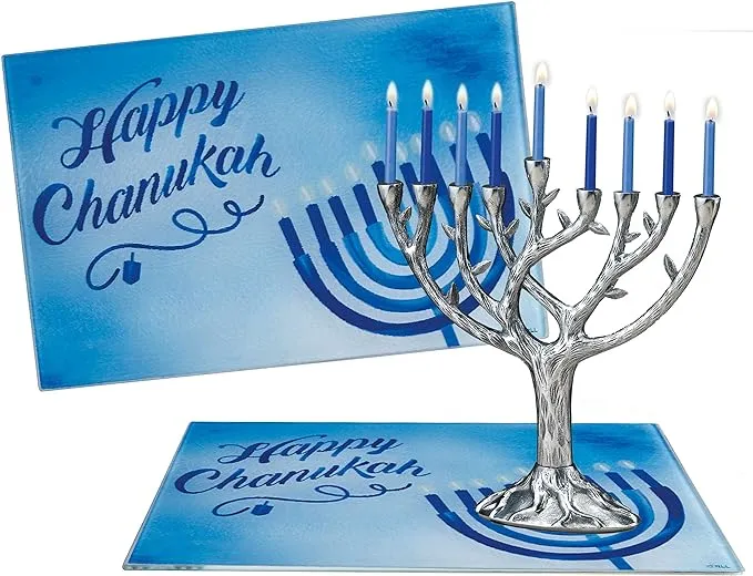 Tempered Glass Menorah Drip Tray