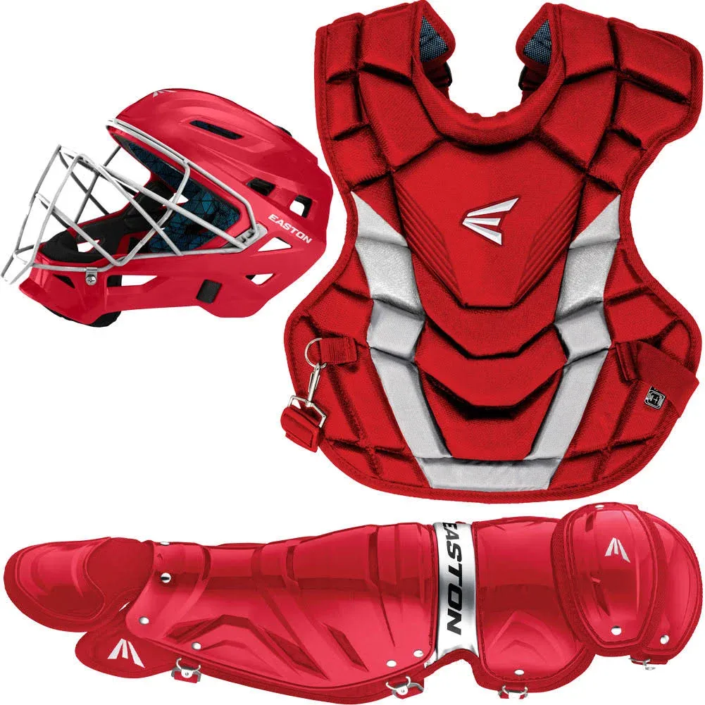 Easton Adult Gametime Catcher&s Set Red