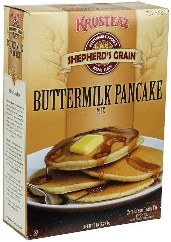 Shepherd&#039;s Grain Krusteaz Buttermilk Pancake, 80 Ounce, 6 Per Case