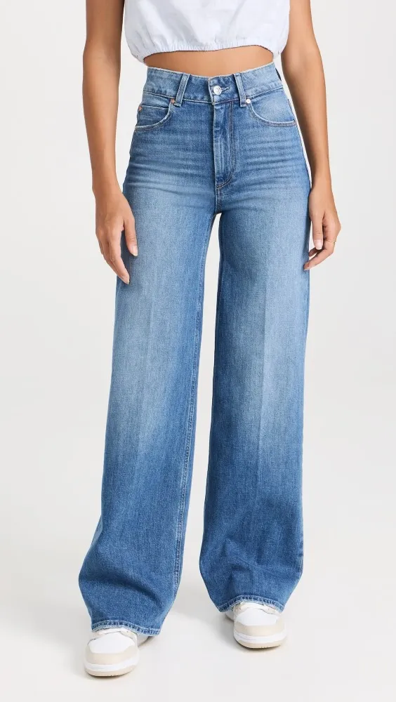 Paige Sasha High-Rise Wide-Leg Jeans - STEFANIA, 26