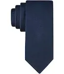 Calvin Klein Black Spun Solid Tie