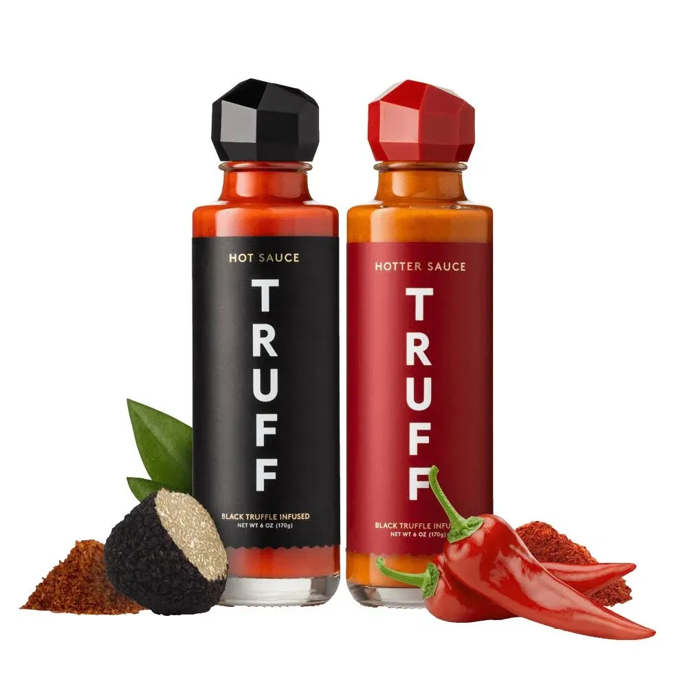 Truff 2-Pack Hot Sauce Bundle in Black Red