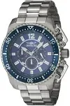 Invicta Men&#039;s 48mm Pro Diver Quartz Chronograph Stainless Steel Bracelet Watch