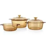 Visions 5pc Dutch Oven Cookware Set with 3.5L Stewpot Assembly