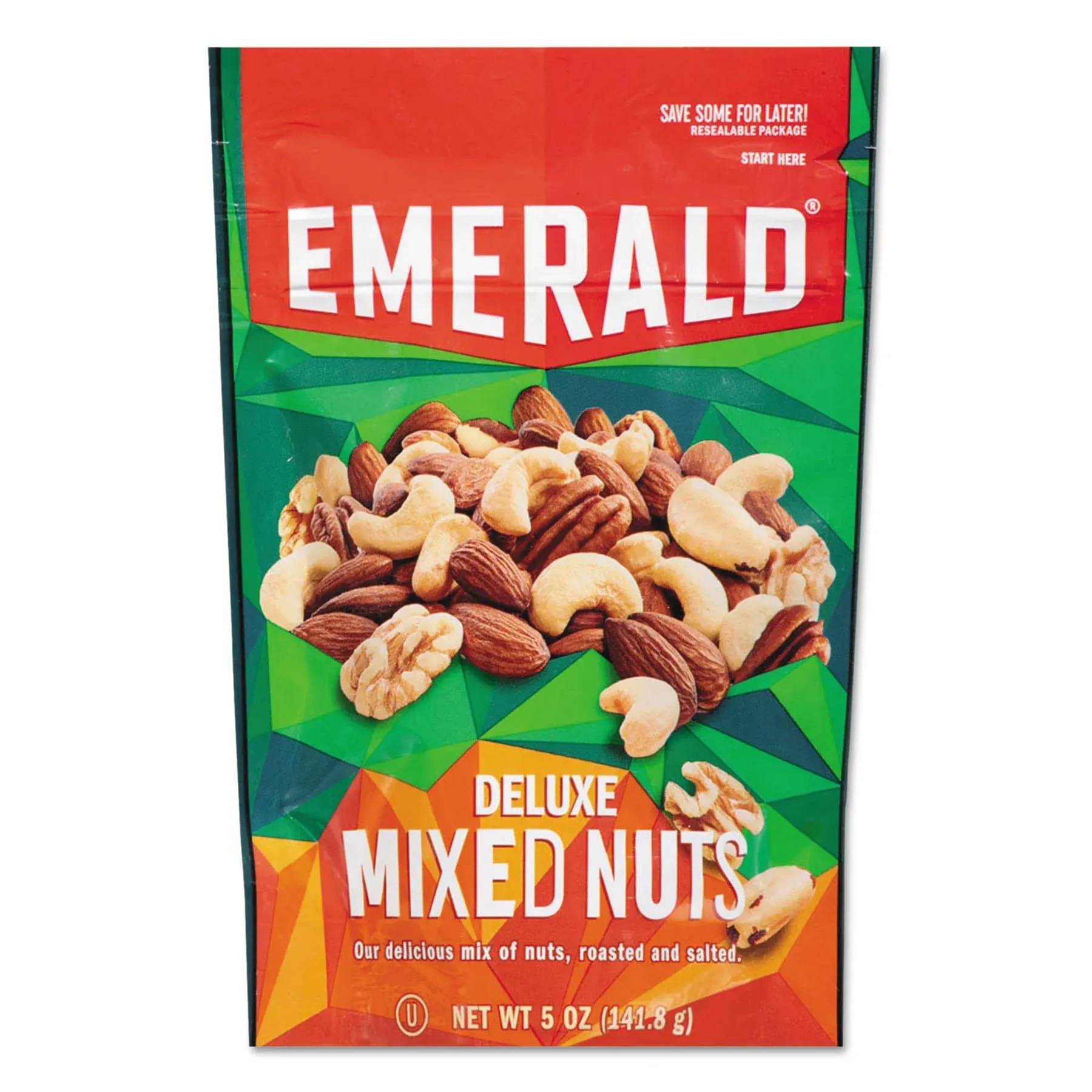 Emerald® Deluxe Mixed Nuts, 5 oz Pack, 6/Carton - M-1022542-3955 - CT/1