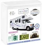 RUN2BED Luxury RV Bunk Waterproof Mattress Protector - Narrow Twin Cot Size 100% Natural Cotton Soft Cover (30 x 75)