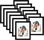 Picrit 8x10 Picture Frame Set of 12, Display 5x7 with Mat or 8x10