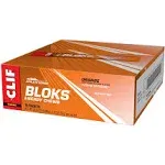 CLIF BLOKS - Orange Flavor with Caffeine - Energy Chews - Non-GMO - Plant Based - Fast Fuel for Cycling and Running - Quick Carbohydrates and Electrolytes - 2.12 oz. (18 Count)