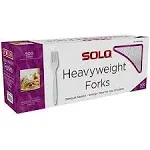 Solo Plastic Forks, White, 500 ct TEJ, Size: One Size