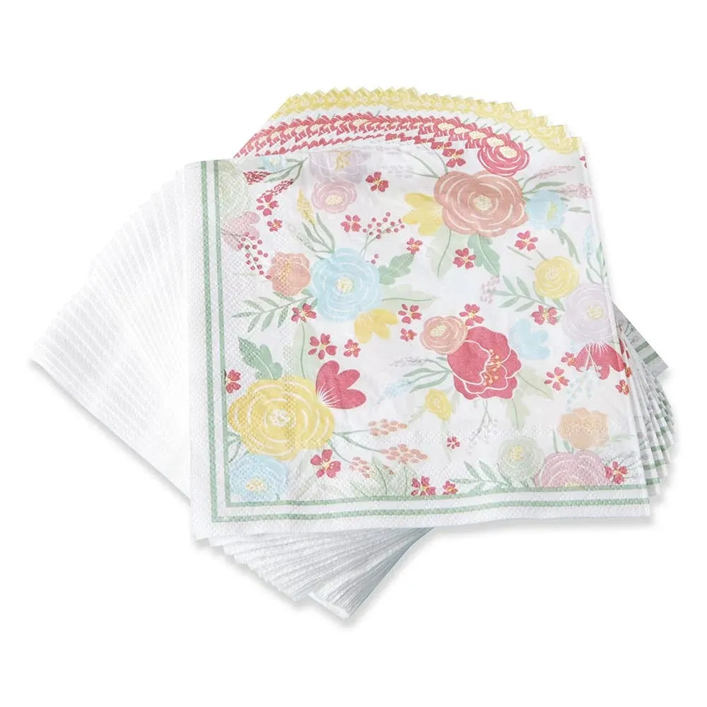 Kate Aspen 2 Ply Paper Napkins (Set of 30) Garden Blooms Collection, One Size, Multicolor