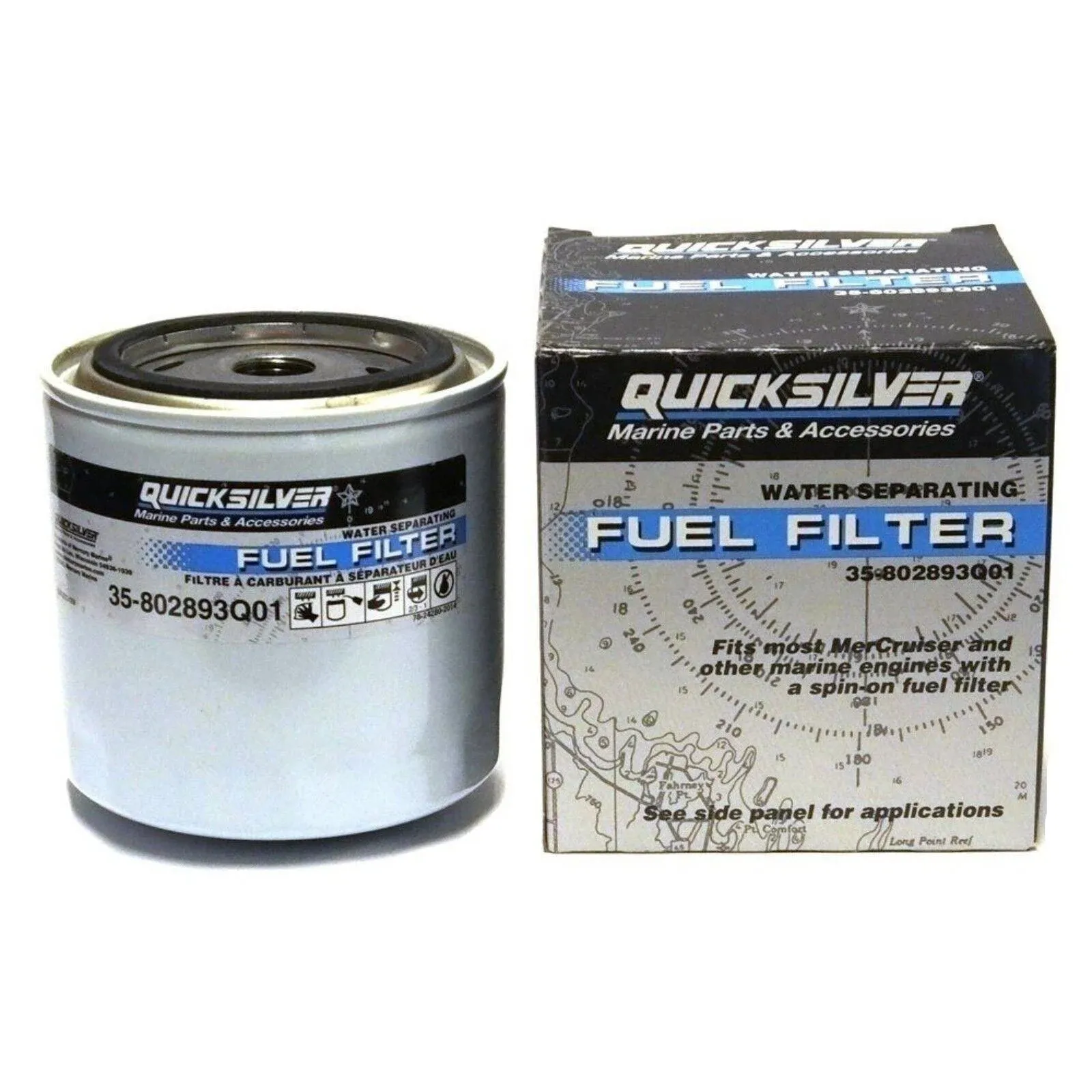 Quicksilver Water Separating Fuel Filter &#45; Replacement 35&#45;802893Q01