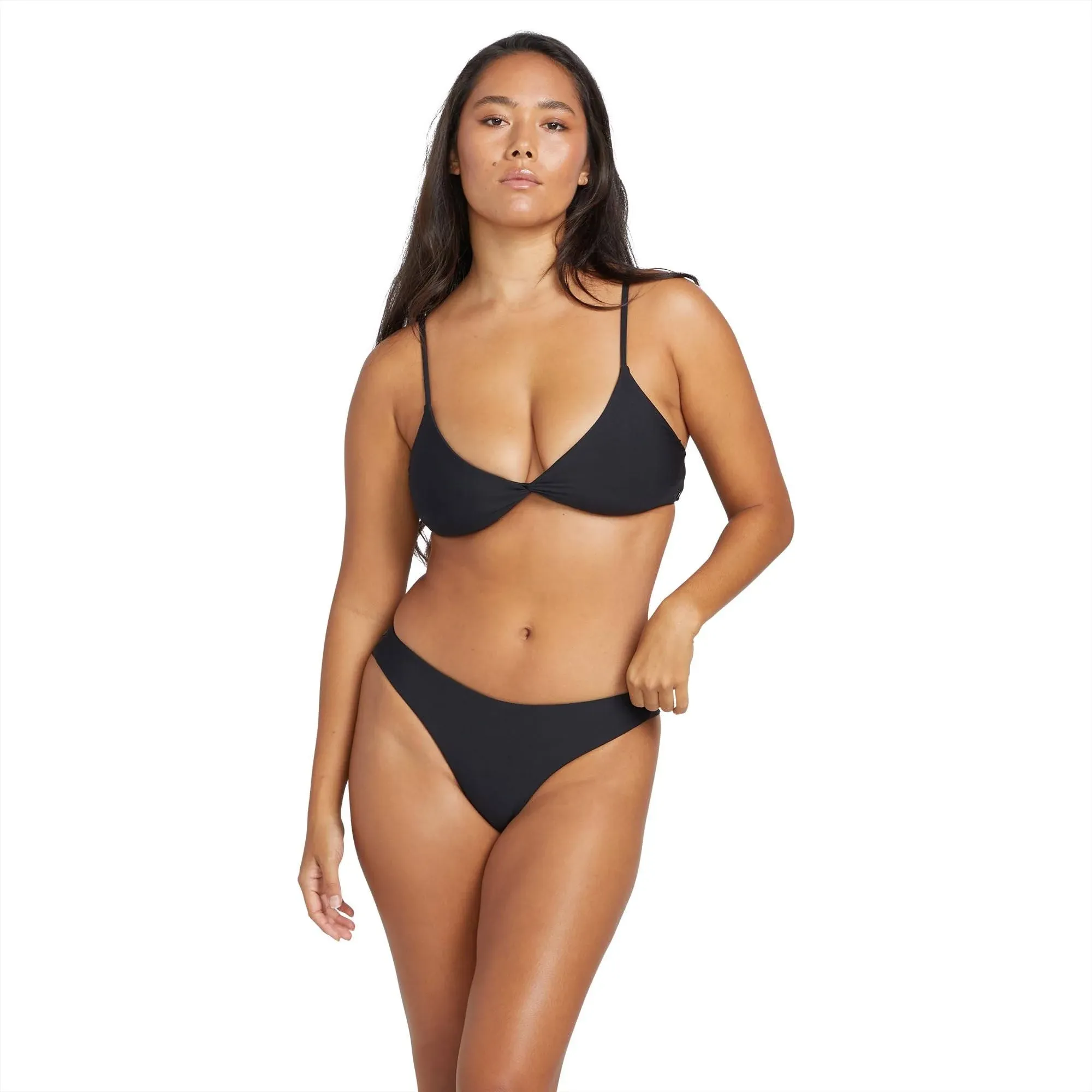 Volcom Women's Standard Simply Seamless Cheekini Swimsuit Bikini Bottom