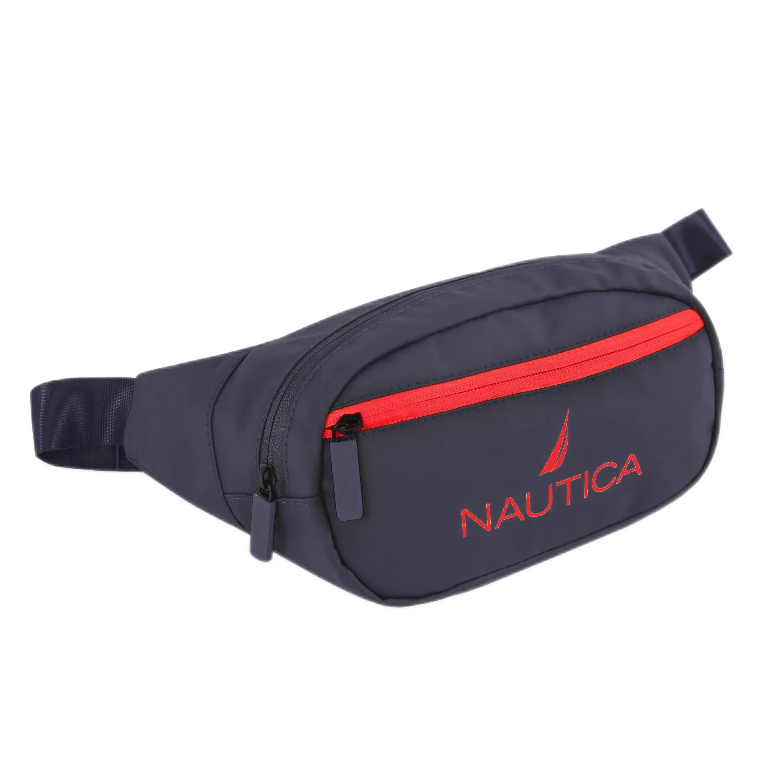 Nautica Fanny Pack, Navy Red, One Size