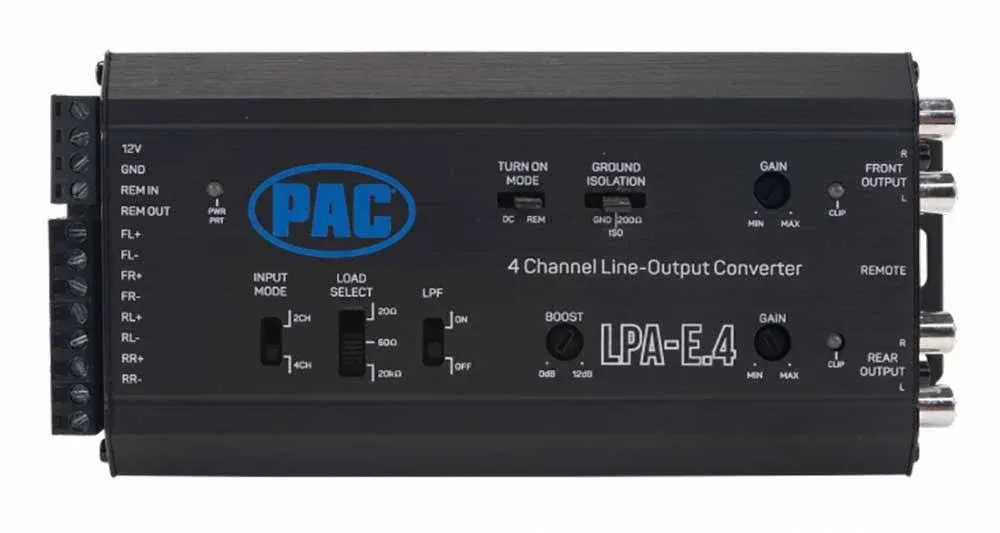 PAC LPA-E.4 4 Channel Active Line Output Converter With Auto Turn-on