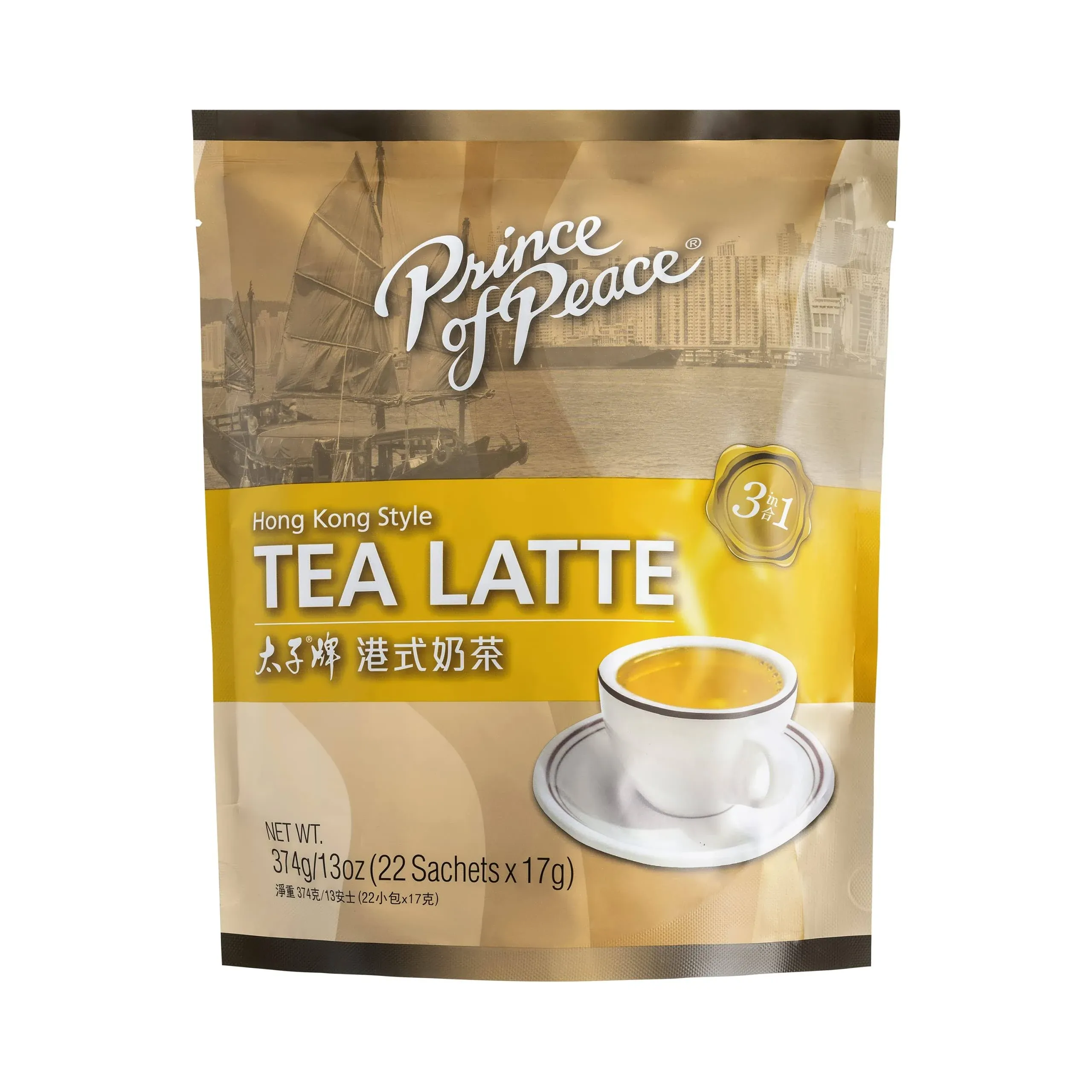 Prince of Peace 3-in-1 Hong Kong Style Tea Latte, 22 Sachets