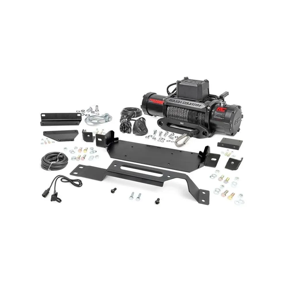 Rough Country PRO12000S Winch with Hidden Winch Mount - 51127